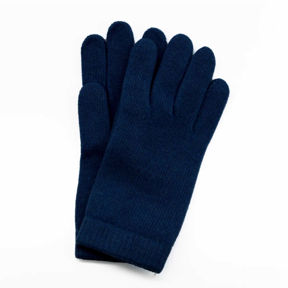 NWT Portolano Cashmere 9" Gloves in Navy